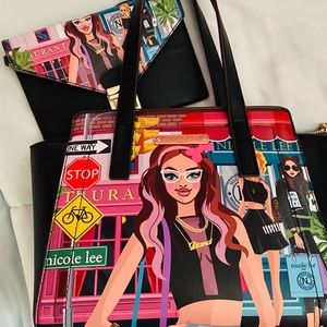 Nicole lee handbag with inside purse